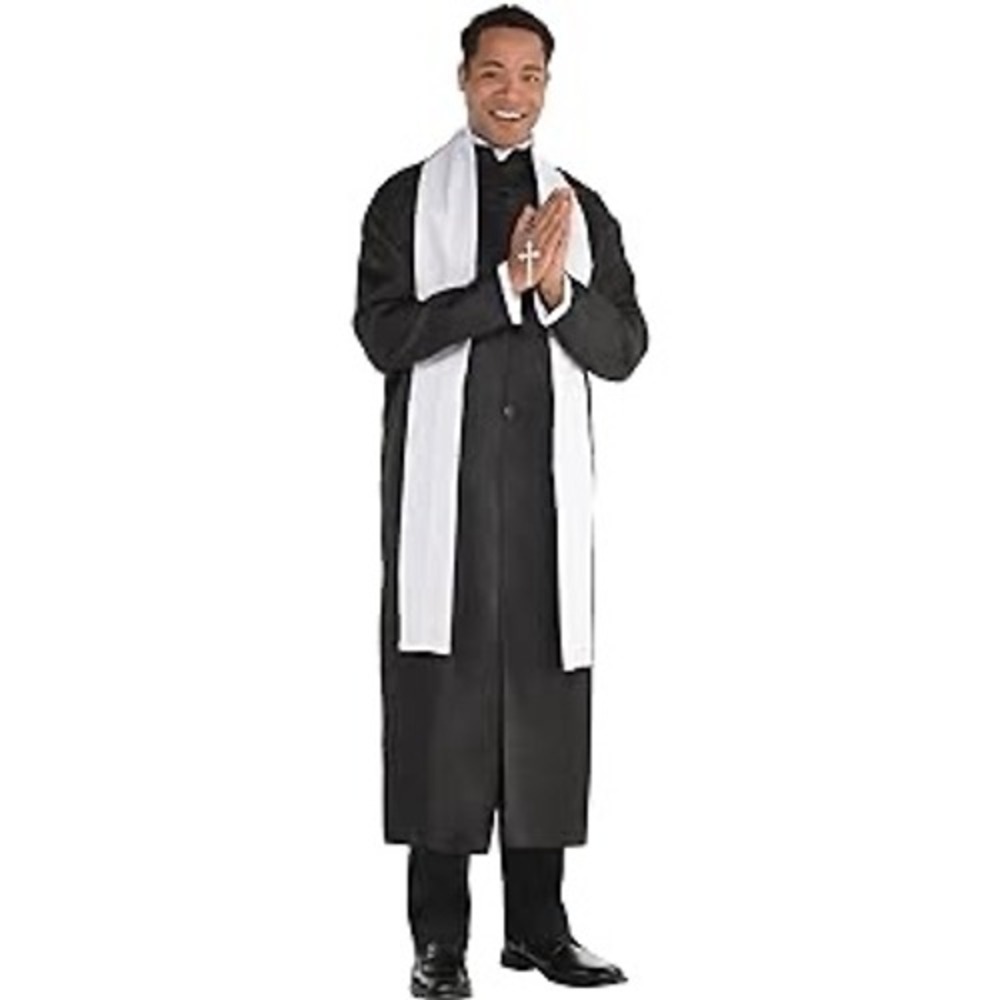 AMSCAN Men's Church Father Priest Halloween Costume NEW | Size Standard